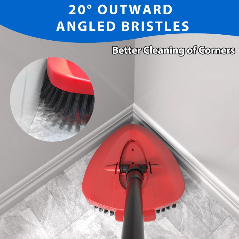 SuperAbound 2 Pack Upgraded Spin Mop Replacement Scrub Brush Heads Compatible with Ocedar EasyWring 1 Tank,Full Bristle Scrubber Replace Great for Kitchen, Bathroom, Pools,Deck Hard Floor Cleaning - Image 3